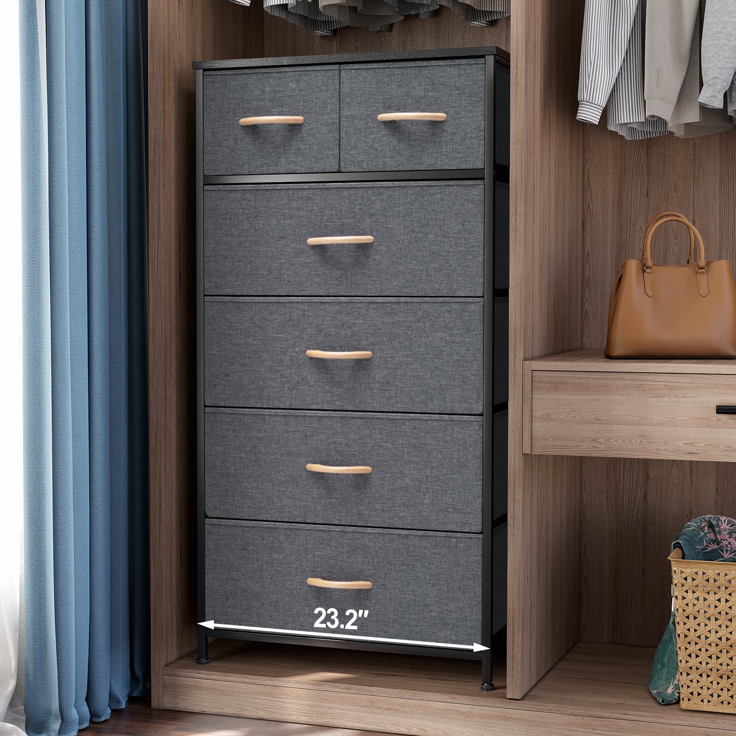 6-drawer Chest Vertical Dresser Storage Tower by Crestlive Products