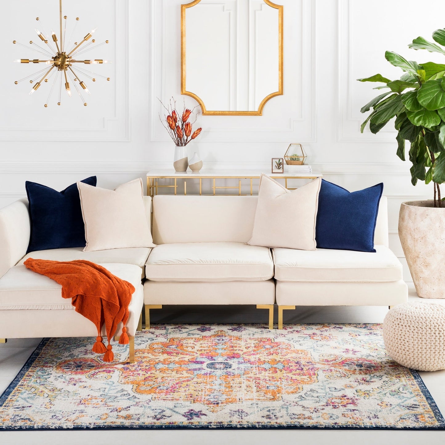 Livabliss Caressa Vintage Boho Area Rug