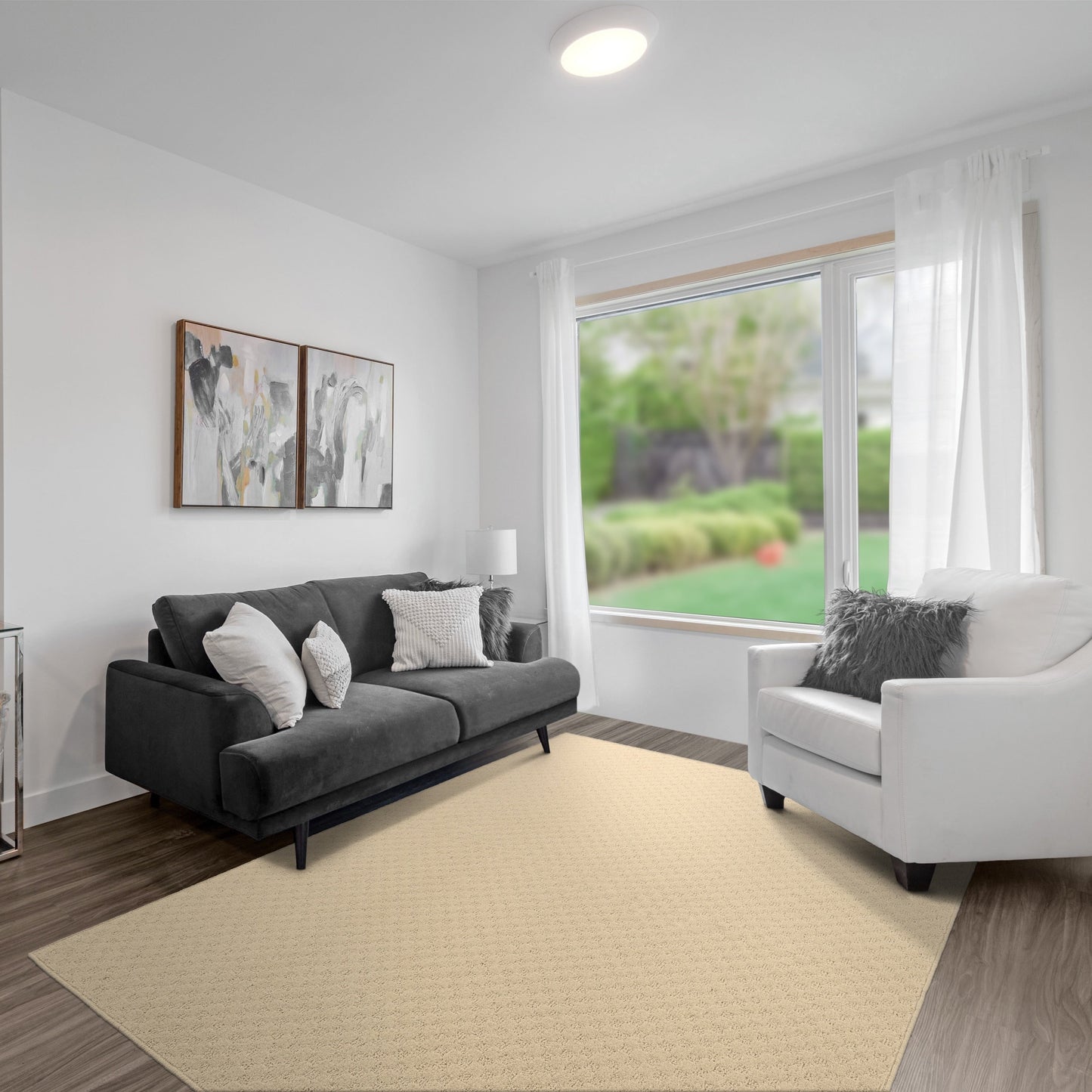 Garland Rug Medallion Solid Indoor Rug