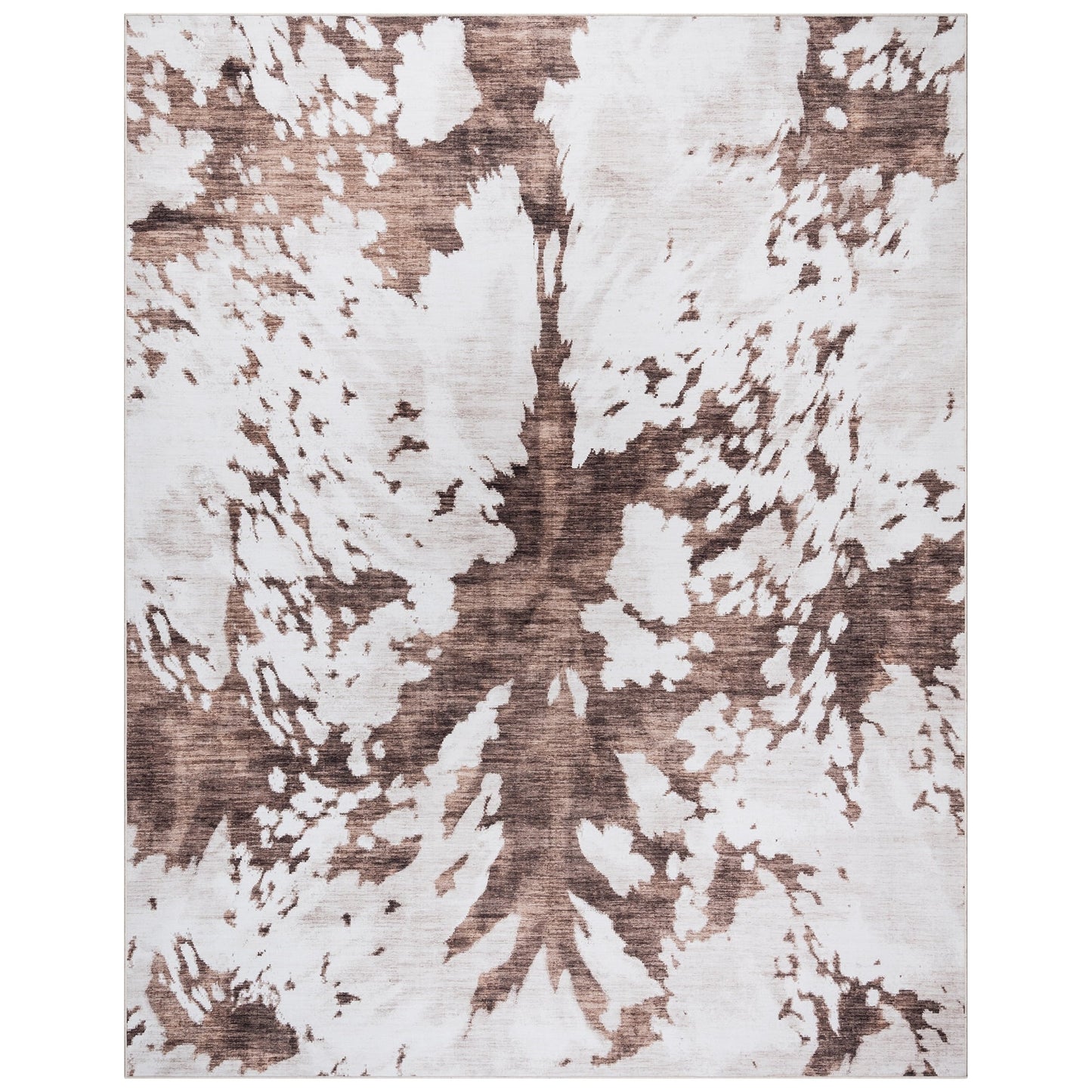 Gertmenian Crystal Print Washable Digital Printed Flat Pile Polyester Slip Resistant Area Rug Collection
