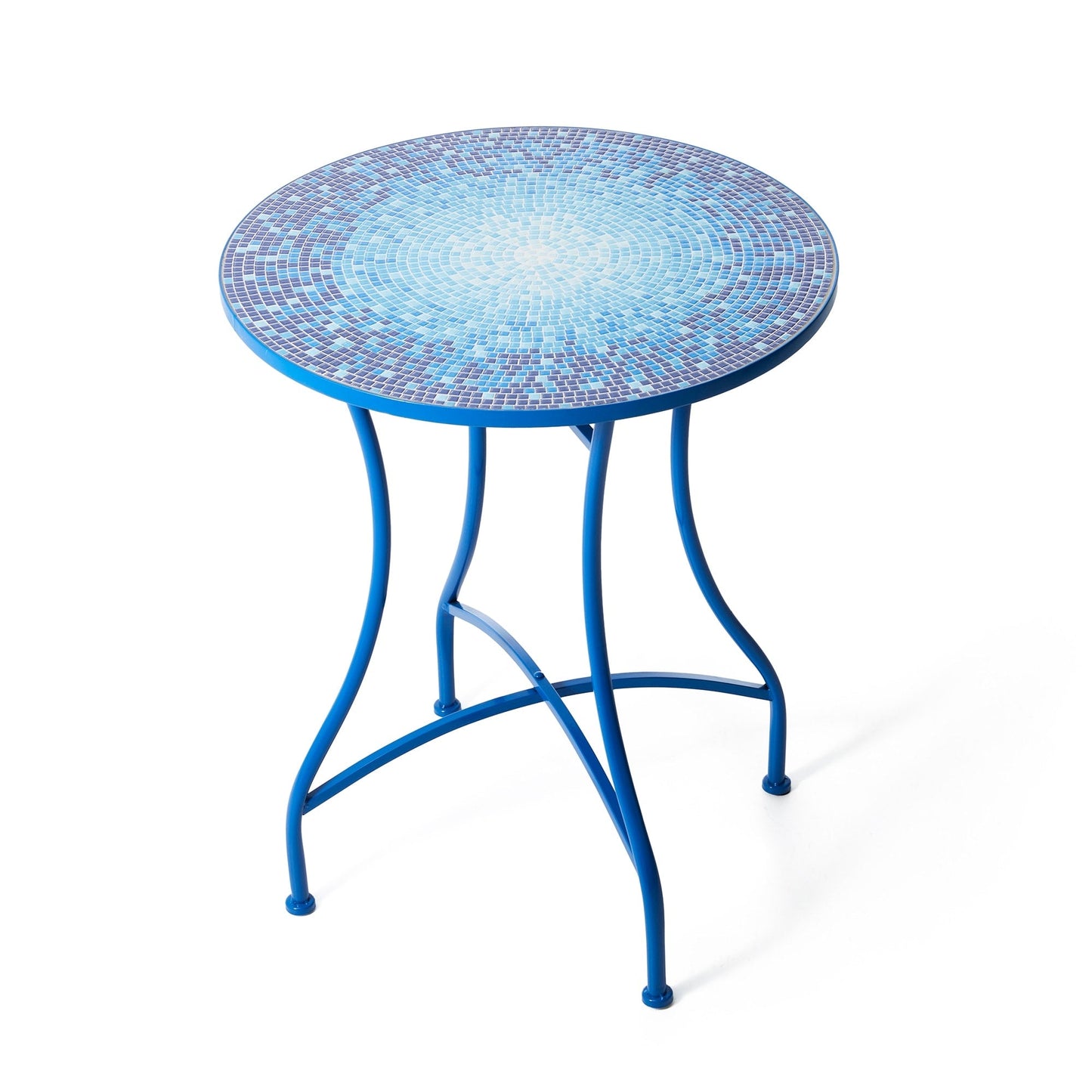 Ensemble bistrot pliant d'extérieur en métal Glitzhome 3 pièces avec table et chaises