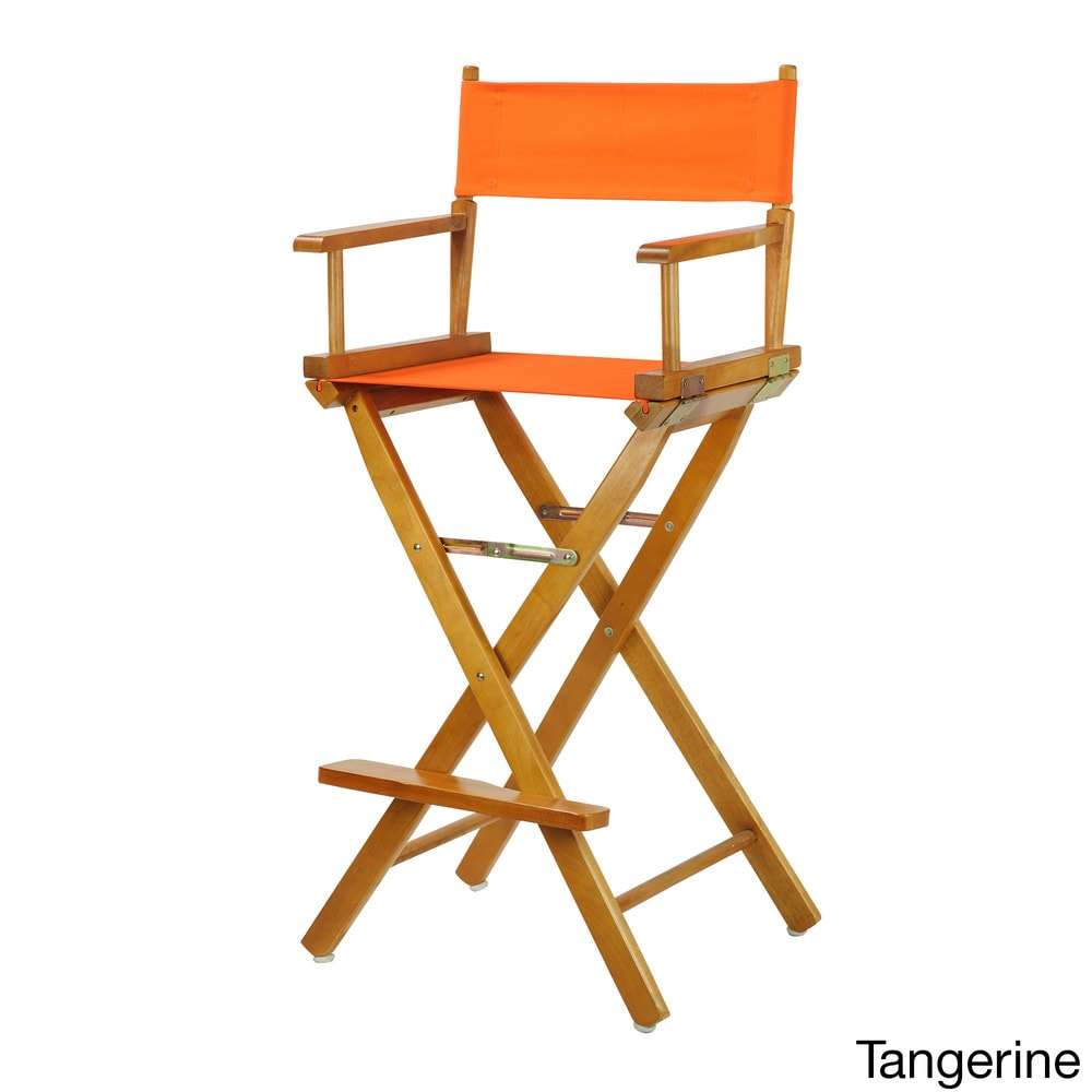 Honey Oak Frame 30-inch Director's Chair