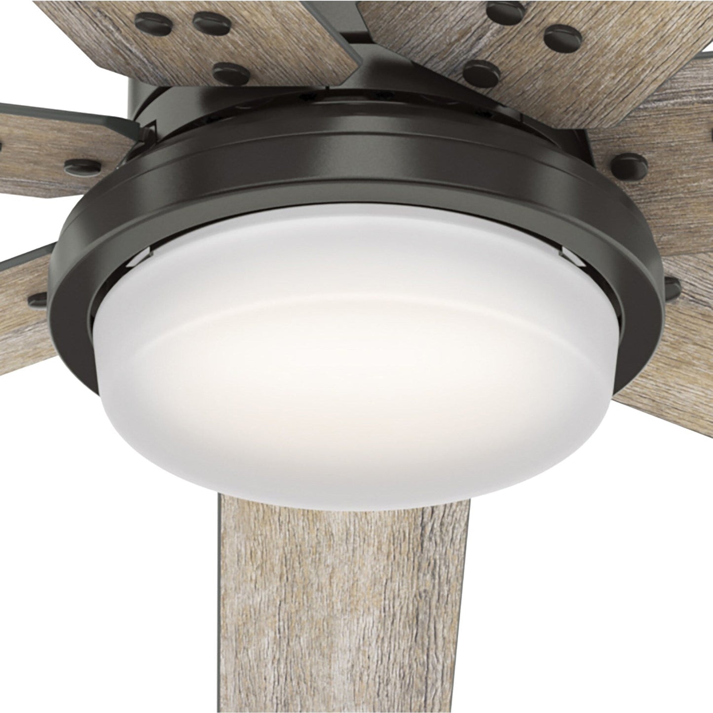 Hunter WiFi Whittington Ceiling Fan with LED Light, Handheld Remote - Windmill - Industrial, Farmhouse, Rustic - SMART FAN!