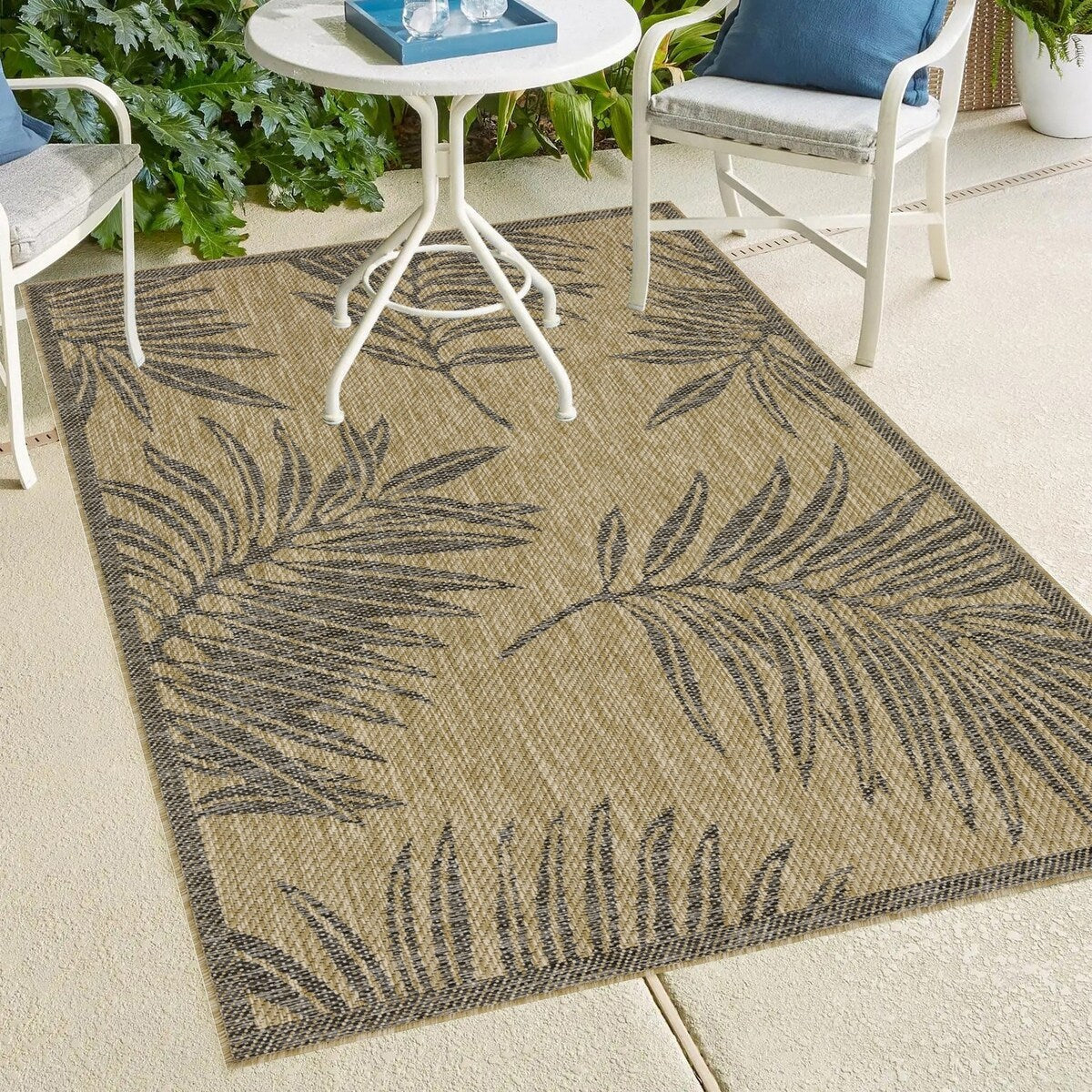 Indoor/Outdoor Area Rug/ Runner/ Doormat -Machine Washable, Weather and UV Resistant-Waterproof-Liana