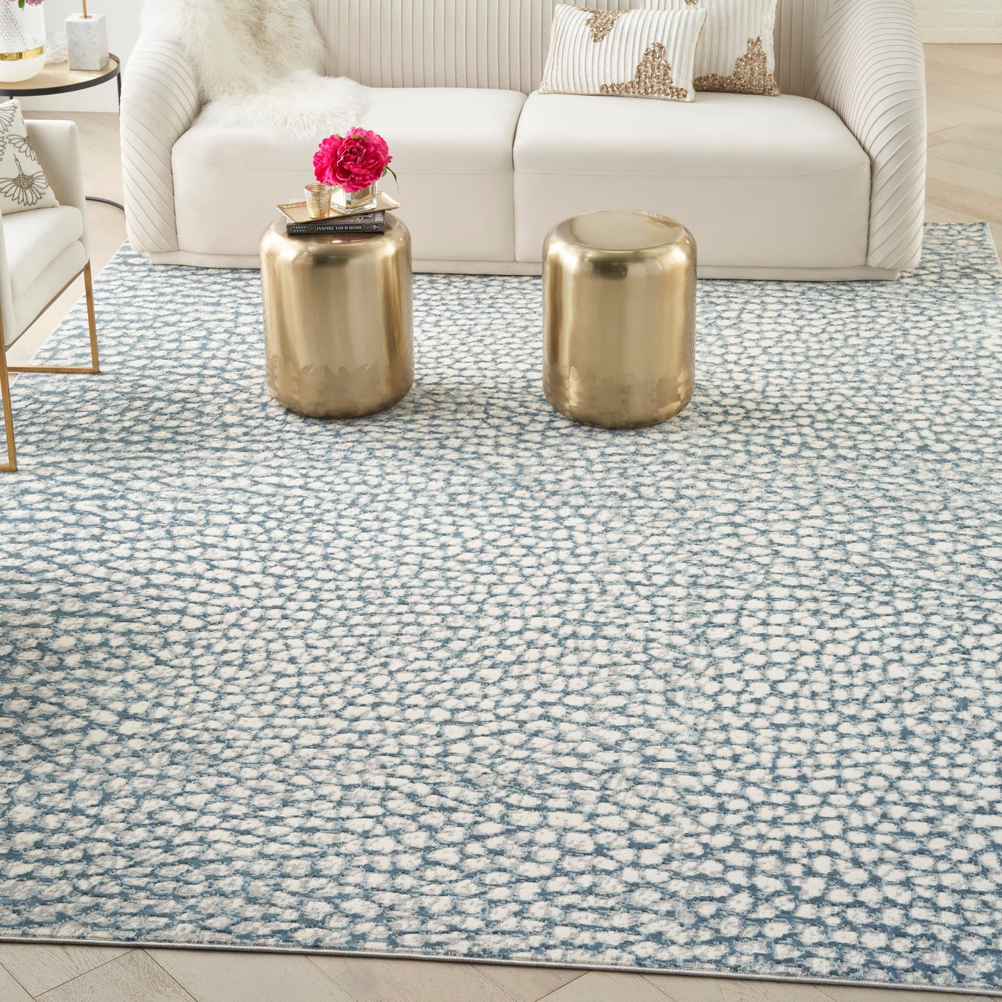 Nourison Joli Modern Abstract Pebble Area Rug