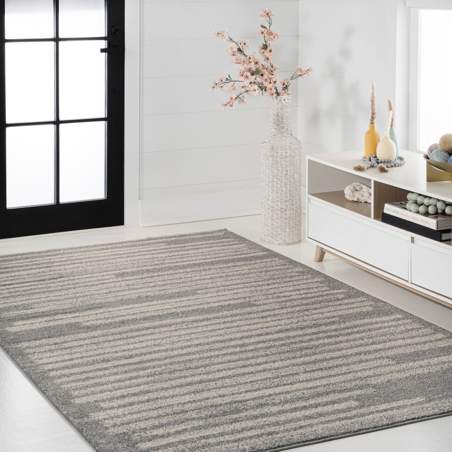 JONATHAN Y Aksil Modern Berber Stripe Area Rug
