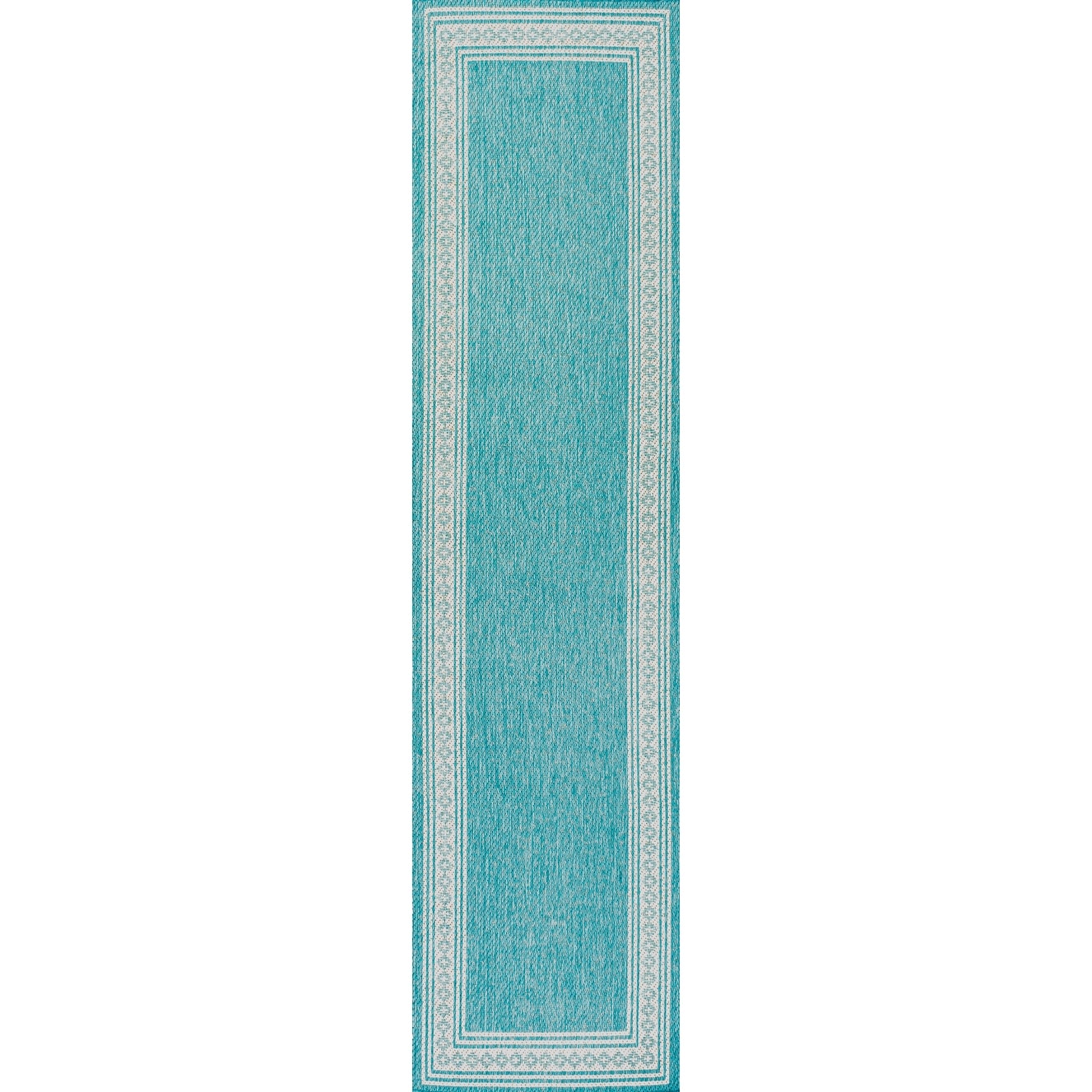 JONATHAN Y Havana Classic Diamond Border Indoor/Outdoor Area Rug