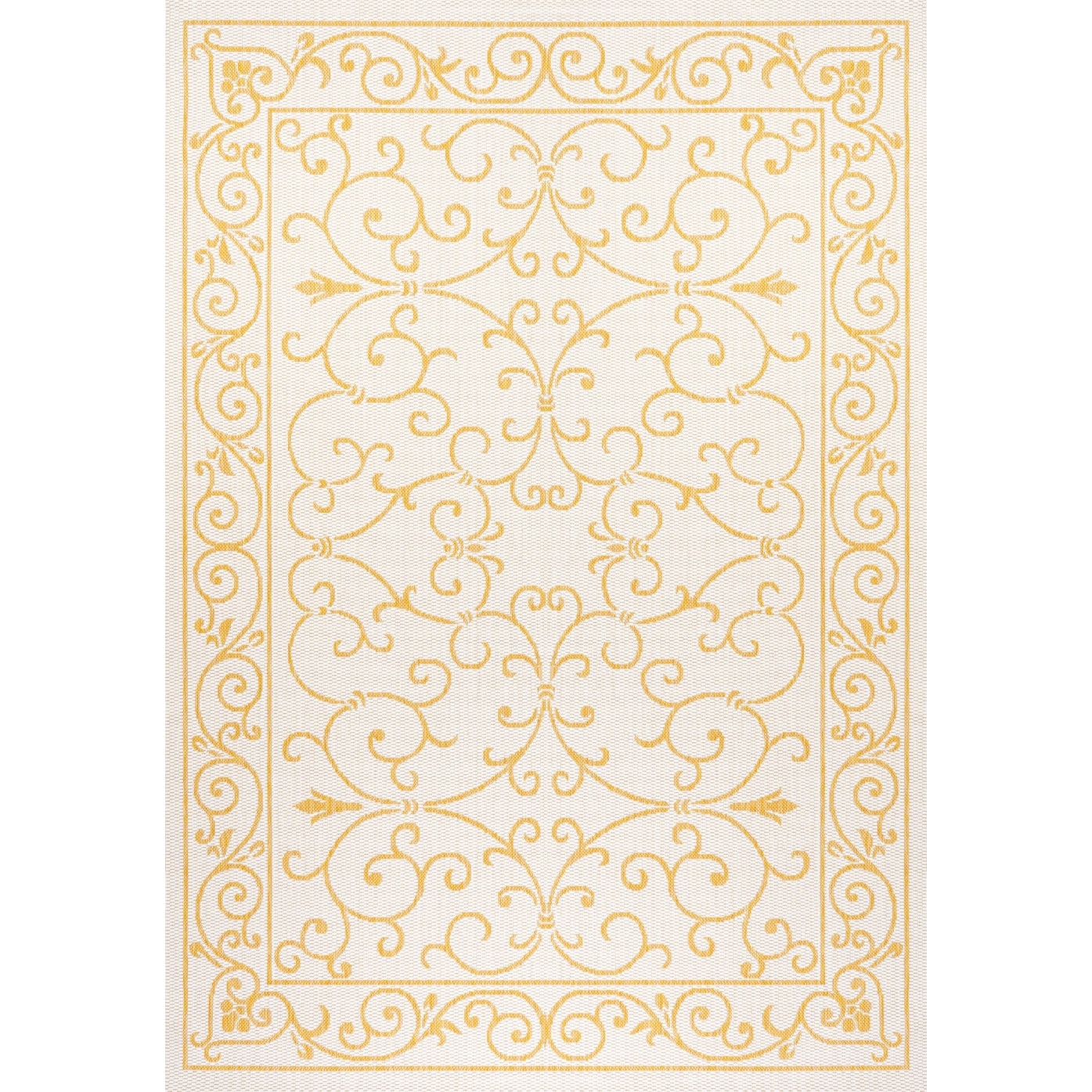 JONATHAN Y Filigree Textured Weave Indoor/Outdoor Area Rug