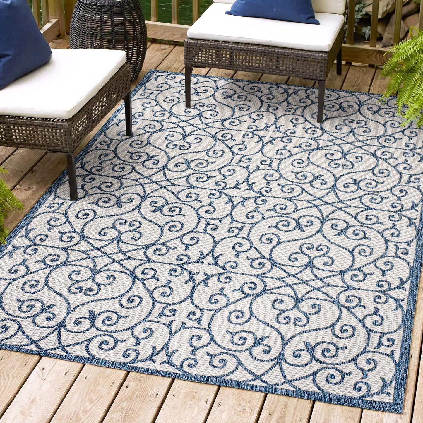 JONATHAN Y Ourika Textured Weave Indoor/Outdoor Area Rug