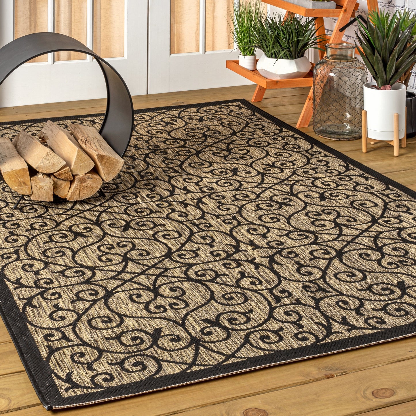 JONATHAN Y Ourika Textured Weave Indoor/Outdoor Area Rug