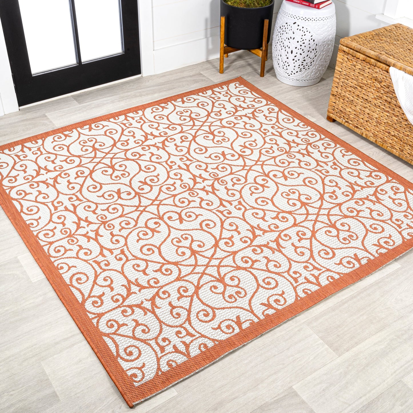 JONATHAN Y Ourika Textured Weave Indoor/Outdoor Area Rug