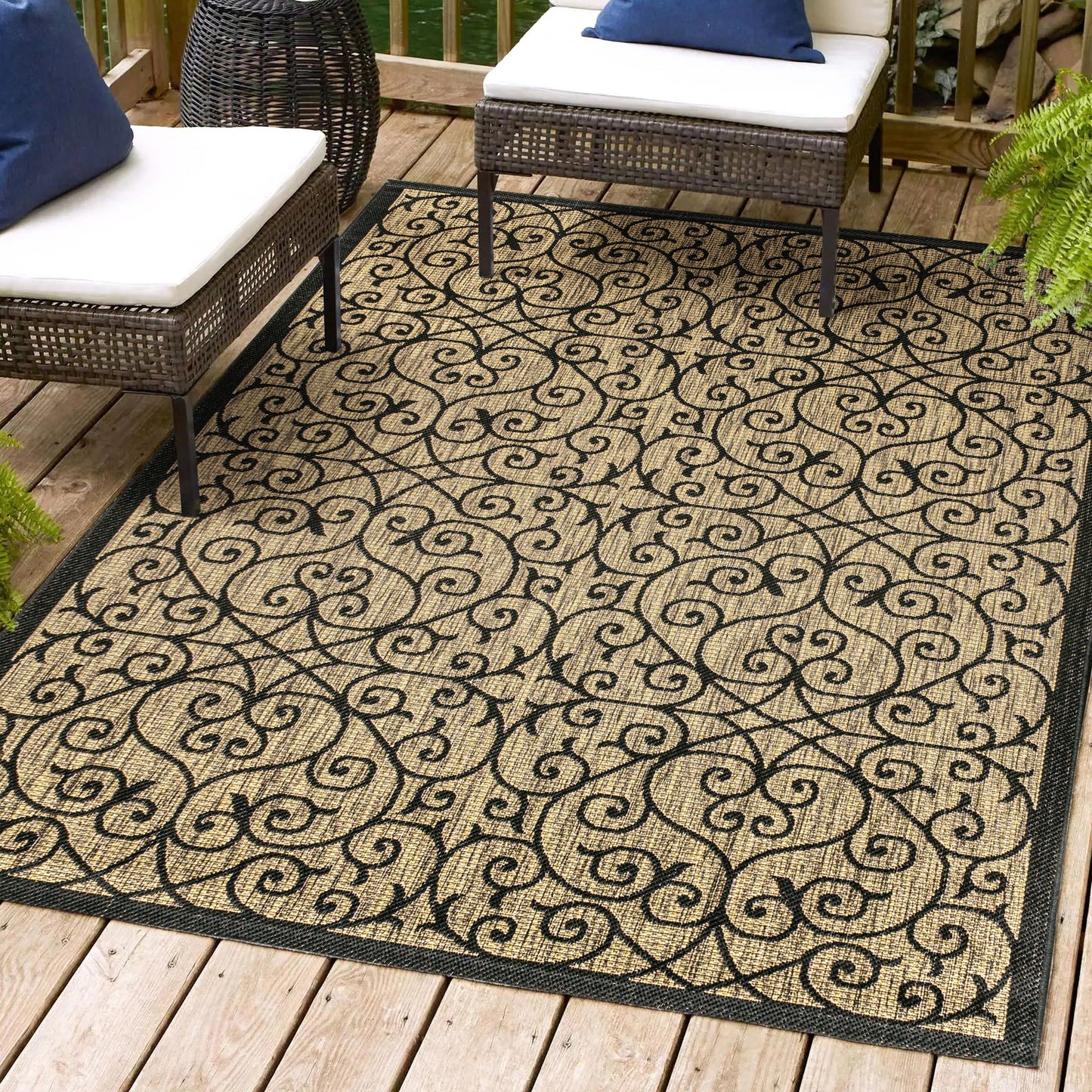 JONATHAN Y Ourika Textured Weave Indoor/Outdoor Area Rug