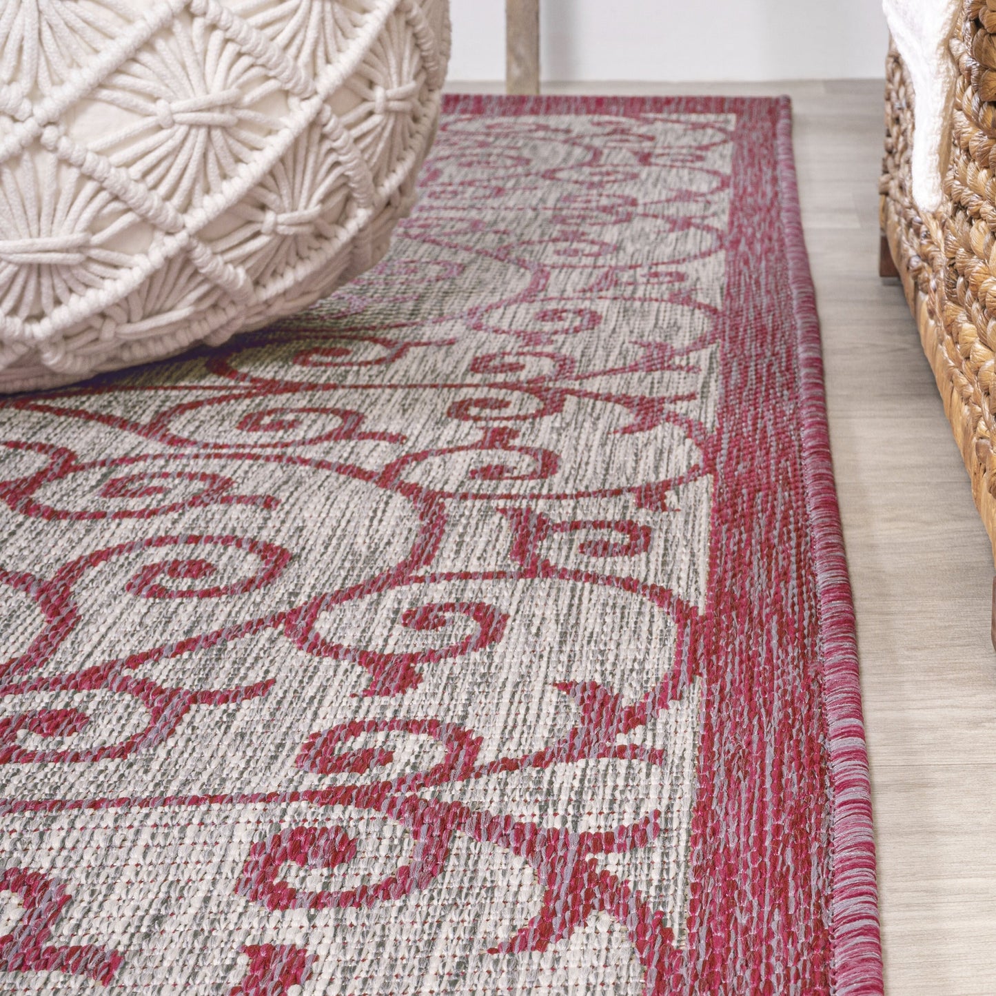 JONATHAN Y Ourika Textured Weave Indoor/Outdoor Area Rug
