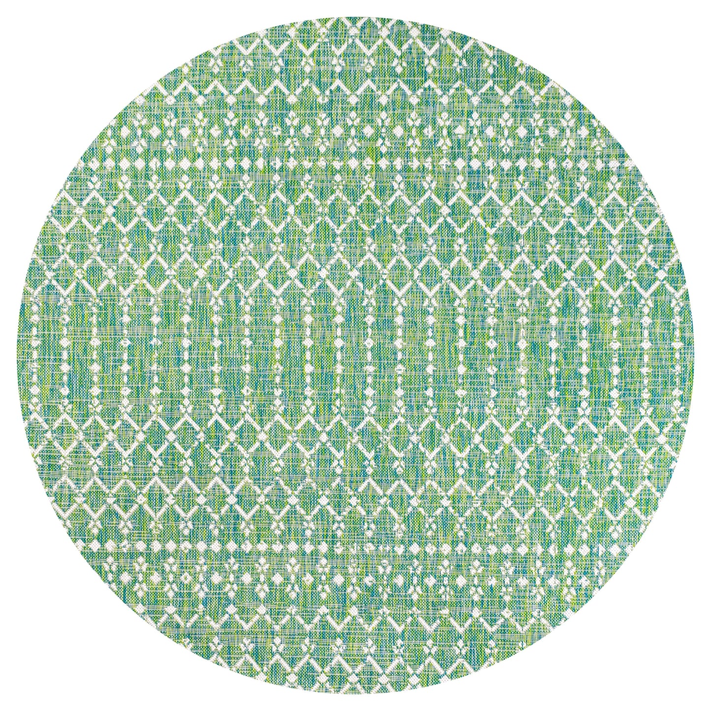 JONATHAN Y Trebol Moroccan Geometric Textured Weave Indoor/Outdoor Area Rug