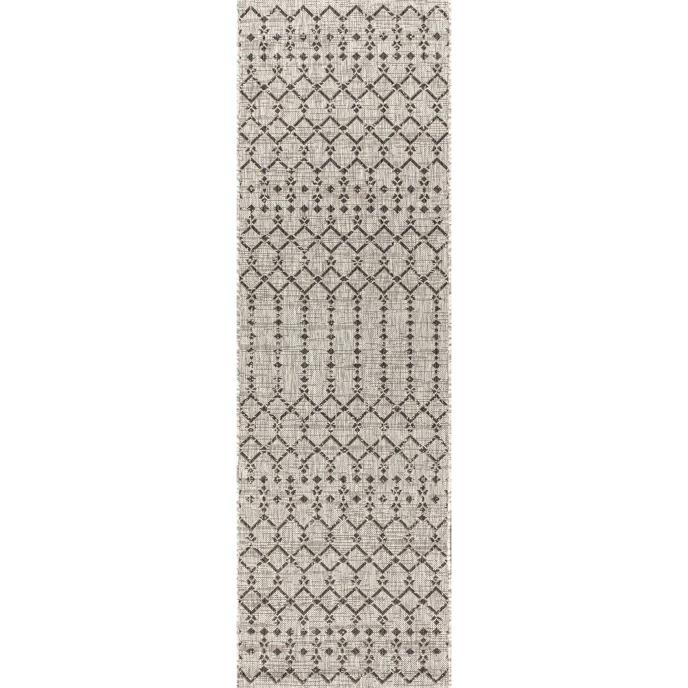 JONATHAN Y Trebol Moroccan Geometric Textured Weave Indoor/Outdoor Area Rug