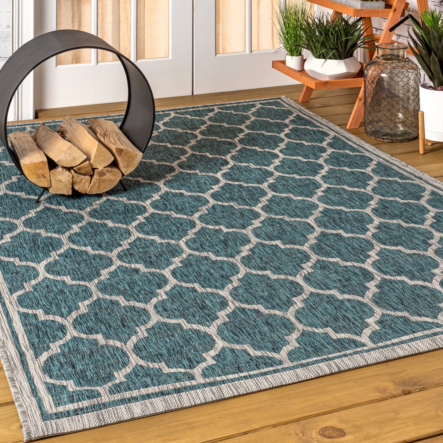 JONATHAN Y Zinnia Textured Weave Indoor/Outdoor Area Rug