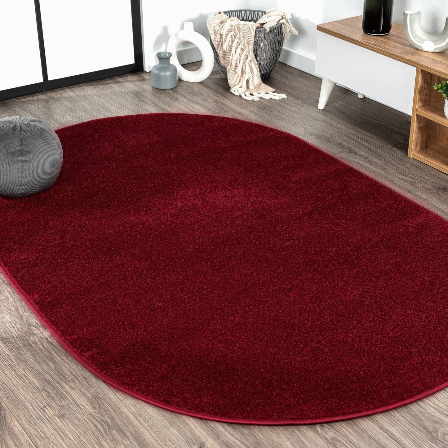 JONATHAN Y Tumbling Solid Low-Pile Area Rug