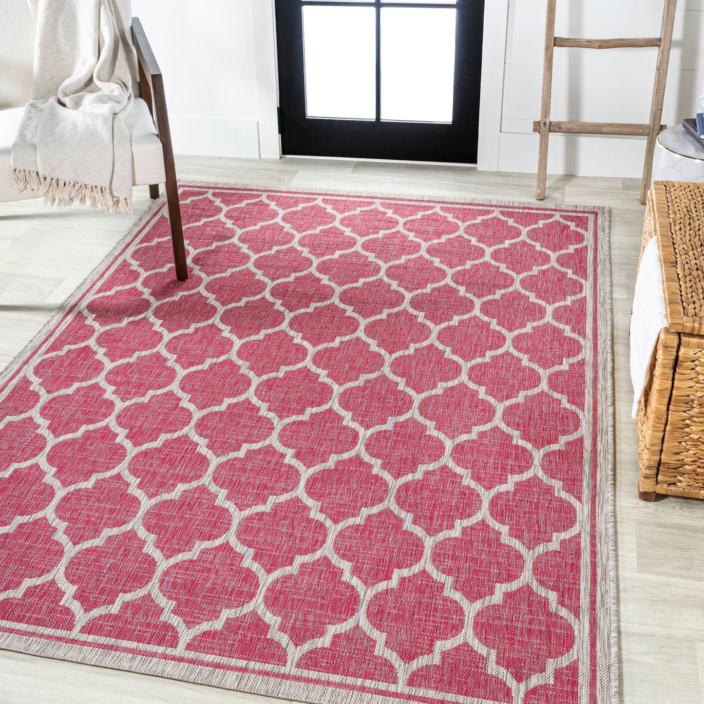 JONATHAN Y Zinnia Textured Weave Indoor/Outdoor Area Rug