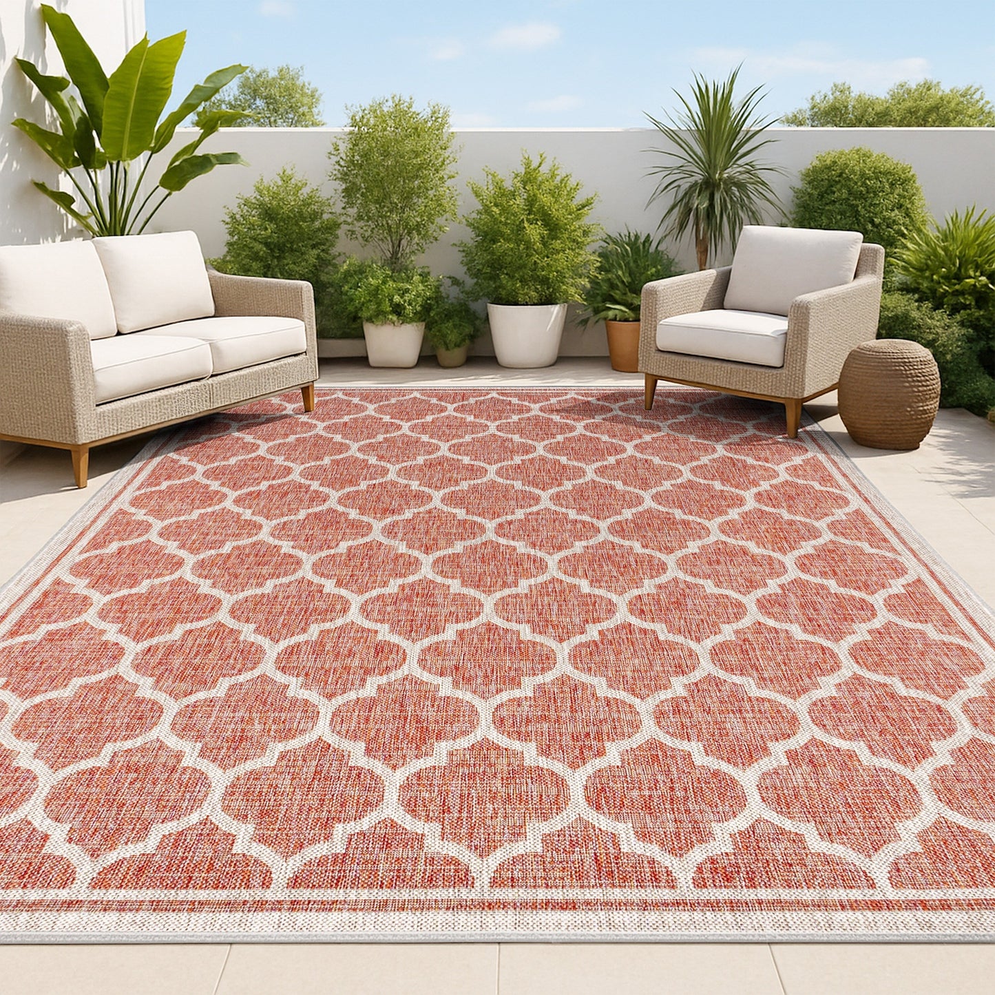 JONATHAN Y Zinnia Textured Weave Indoor/Outdoor Area Rug