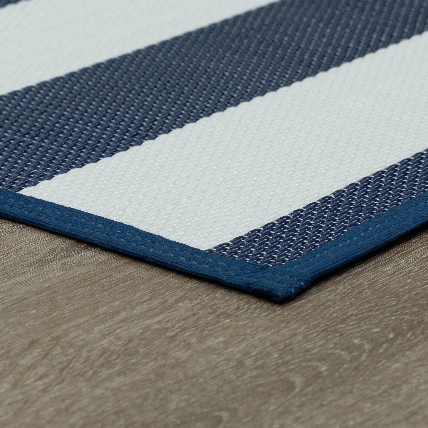 Lalune Beach Stripe Indoor Outdoor Area Rug