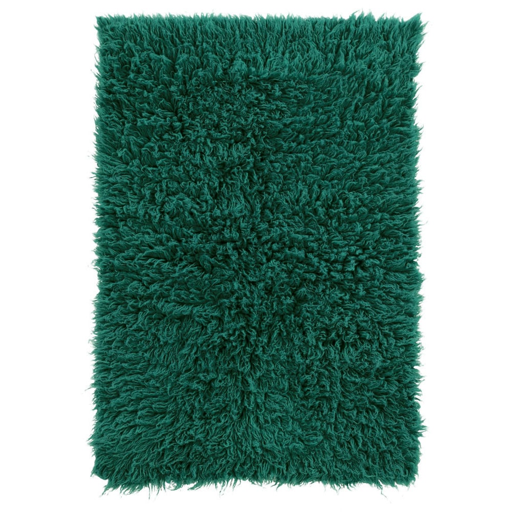 Linon Flokati Wool Thick Area Rug