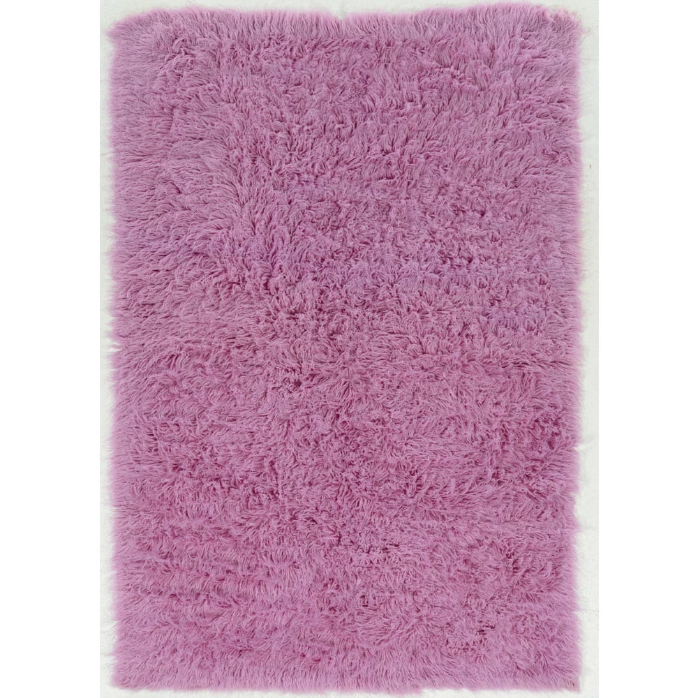 Linon Flokati Wool Thick Area Rug