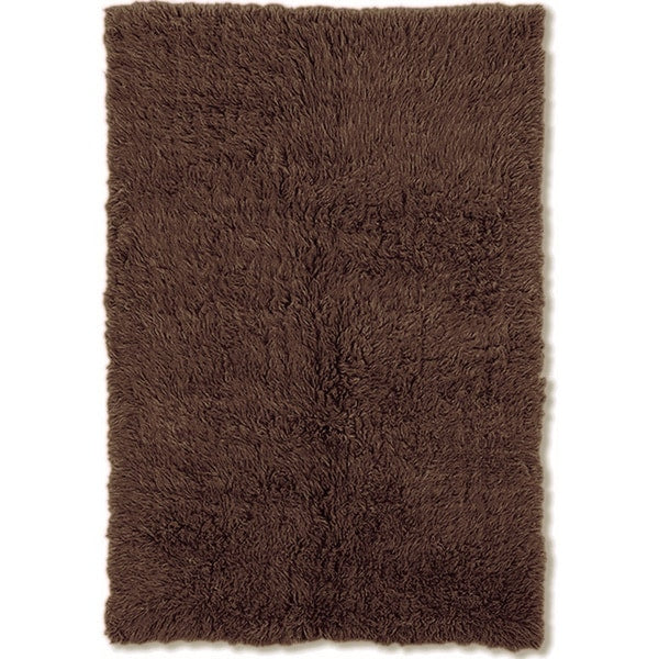 Linon Flokati Wool Thick Area Rug