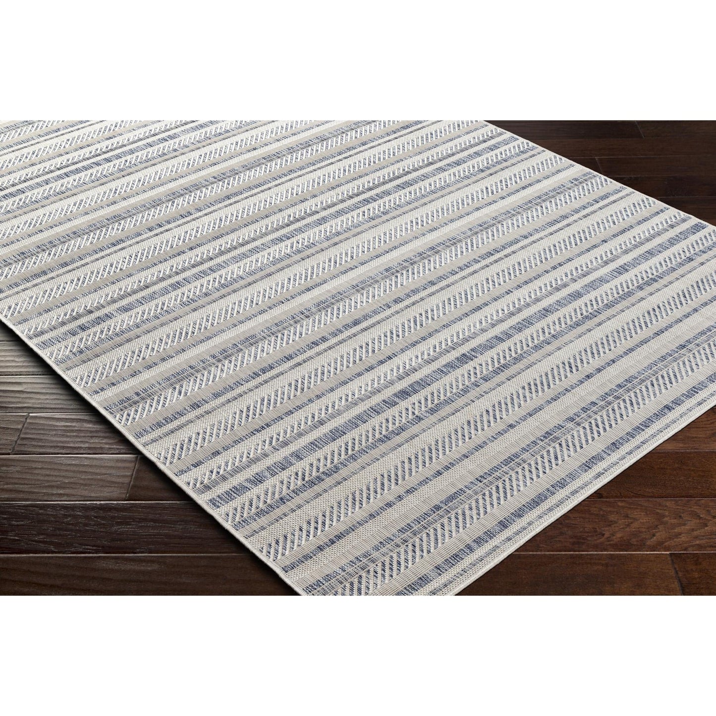 Livabliss Eagean Bohemian Stripe Outdoor Area Rug