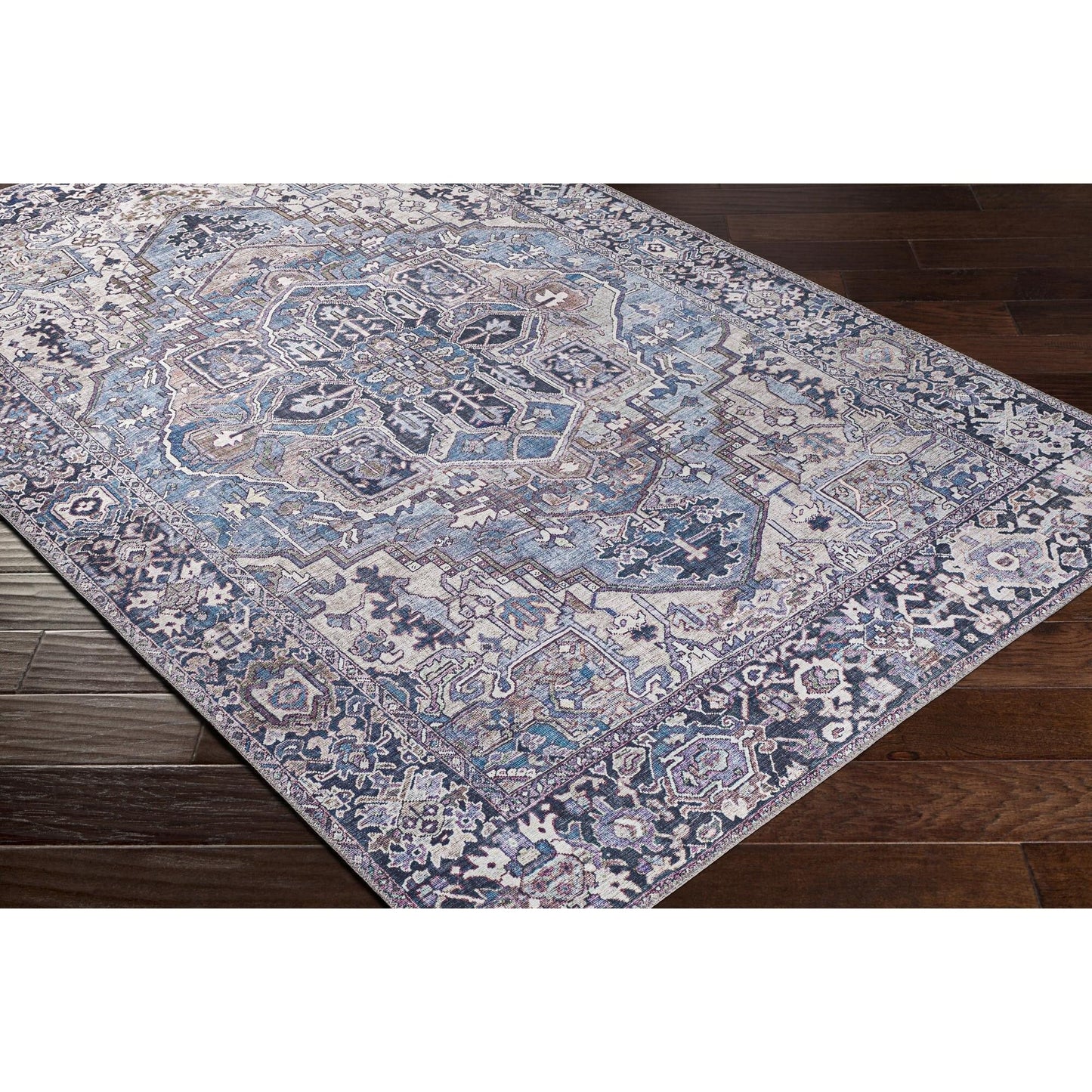 Livabliss Iris Updated Traditional Medallion Area Rug