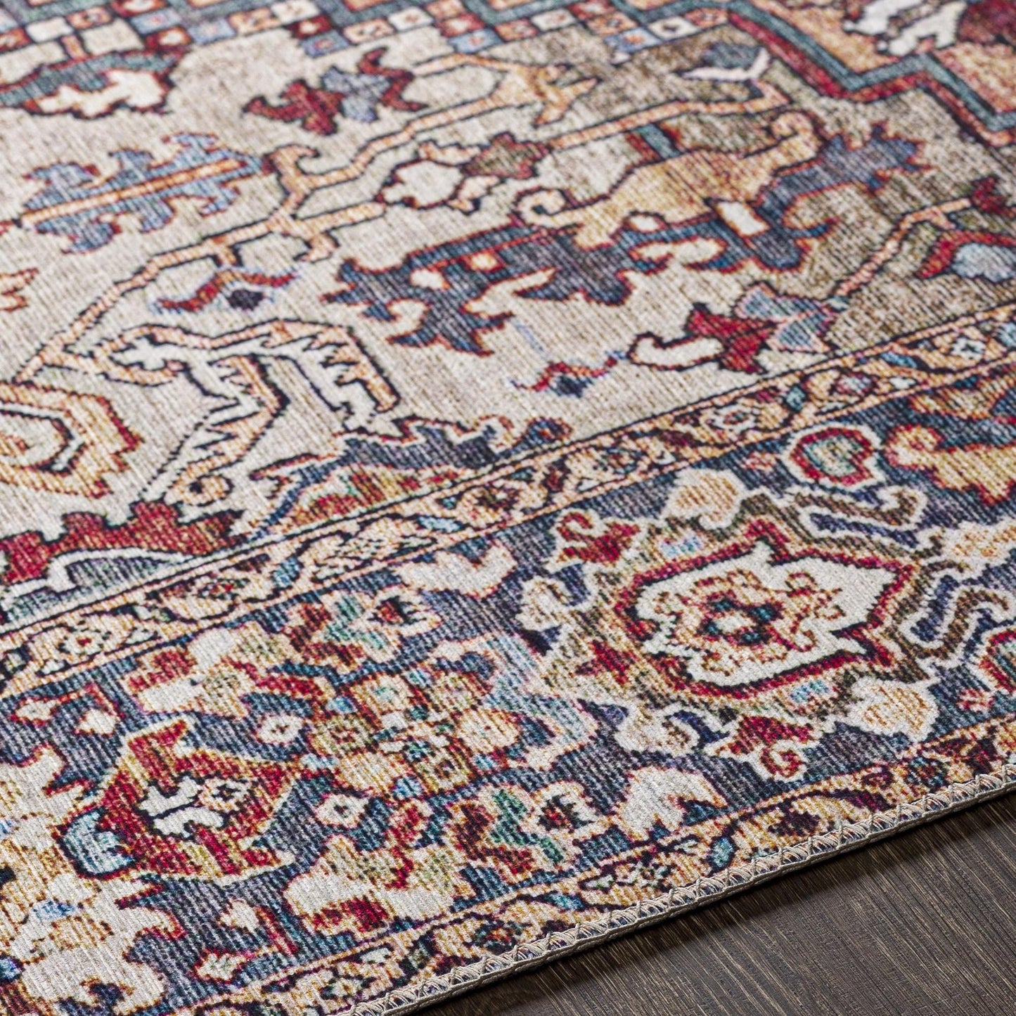 Livabliss Iris Updated Traditional Medallion Area Rug