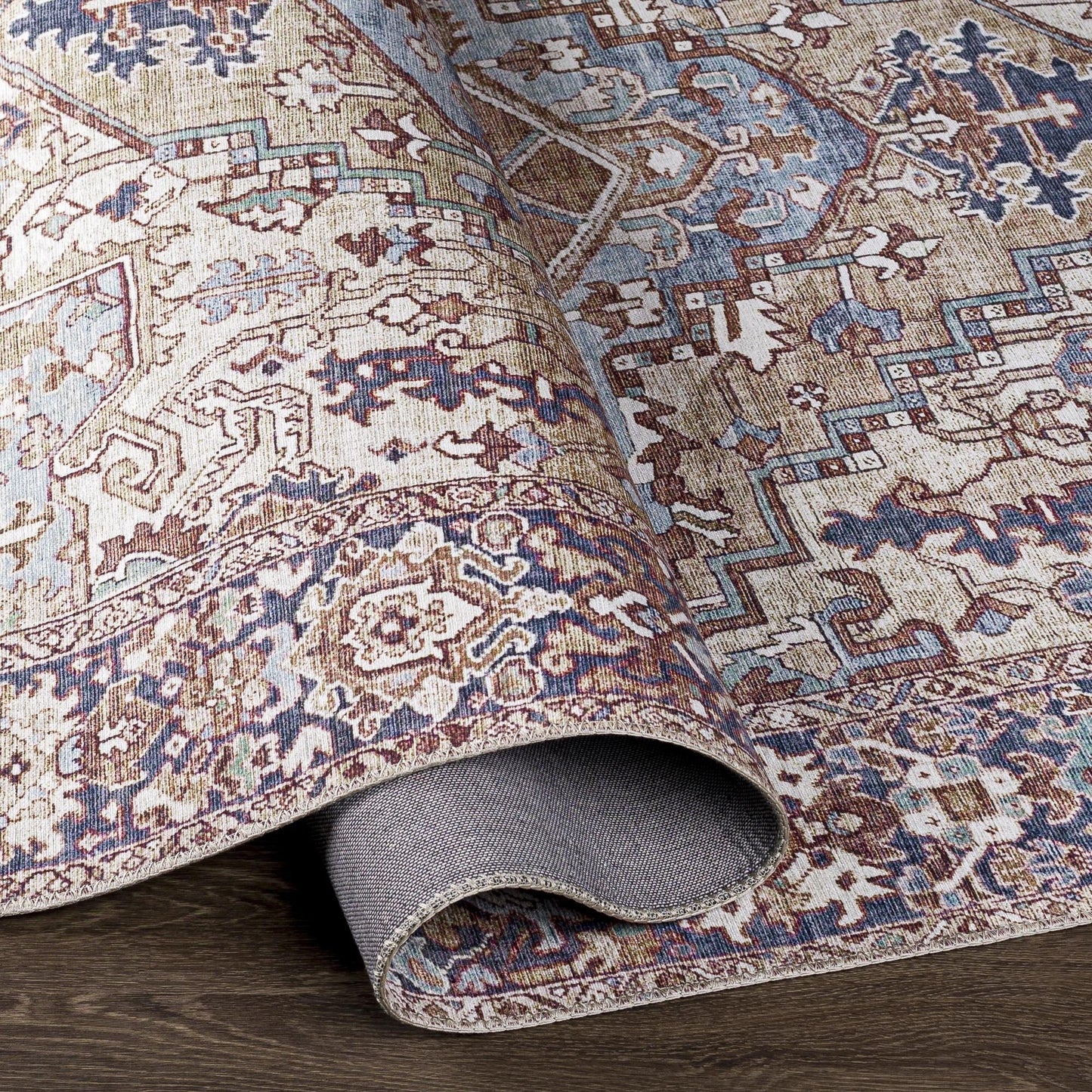 Livabliss Iris Updated Traditional Medallion Area Rug