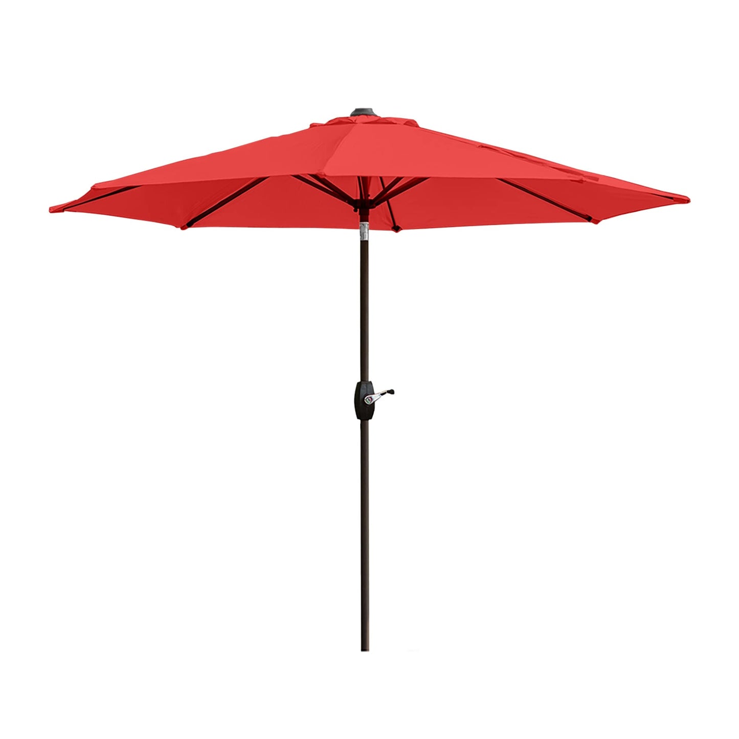 Lopes 9-foot Patio Umbrella with Bronze Finish Base Weight Stand Included