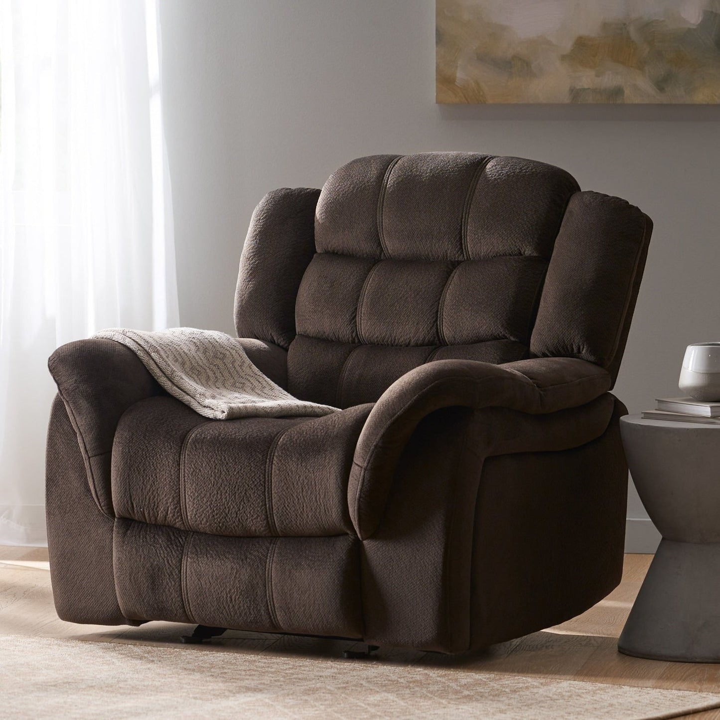 Fauteuil inclinable surdimensionné et luxueux pour une détente ultime