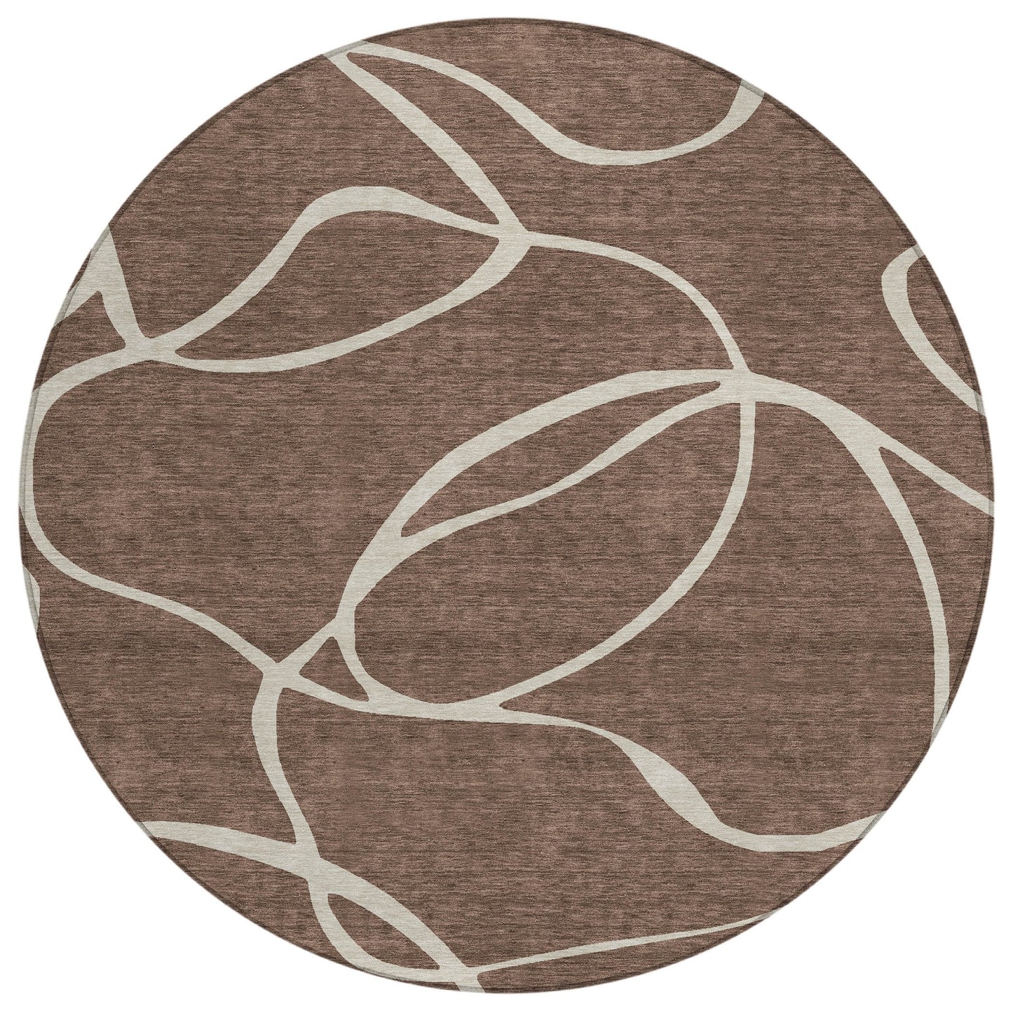 Machine Washable Indoor/ Outdoor Abstract Modern Chantille Rug