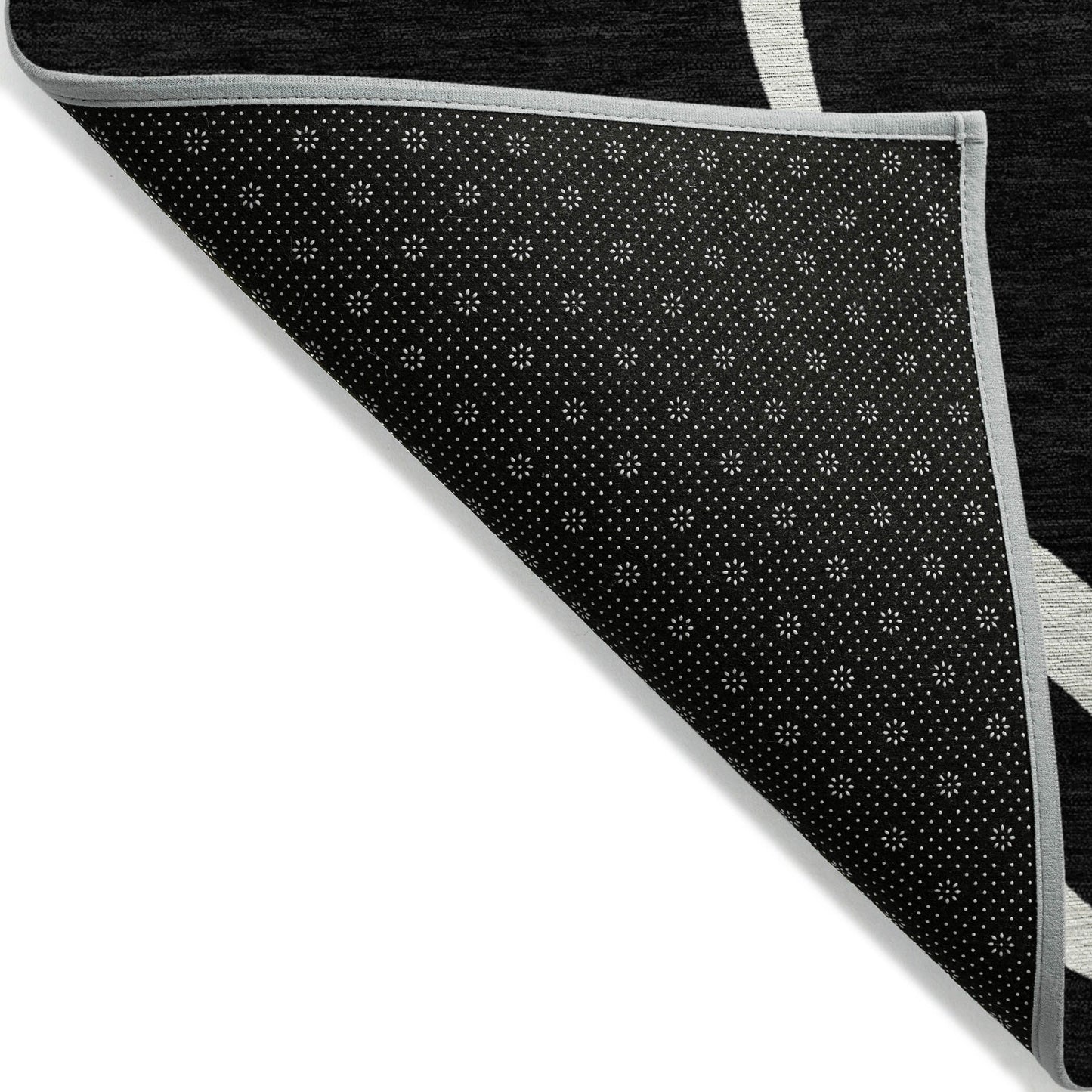 Machine Washable Indoor/ Outdoor Abstract Modern Chantille Rug