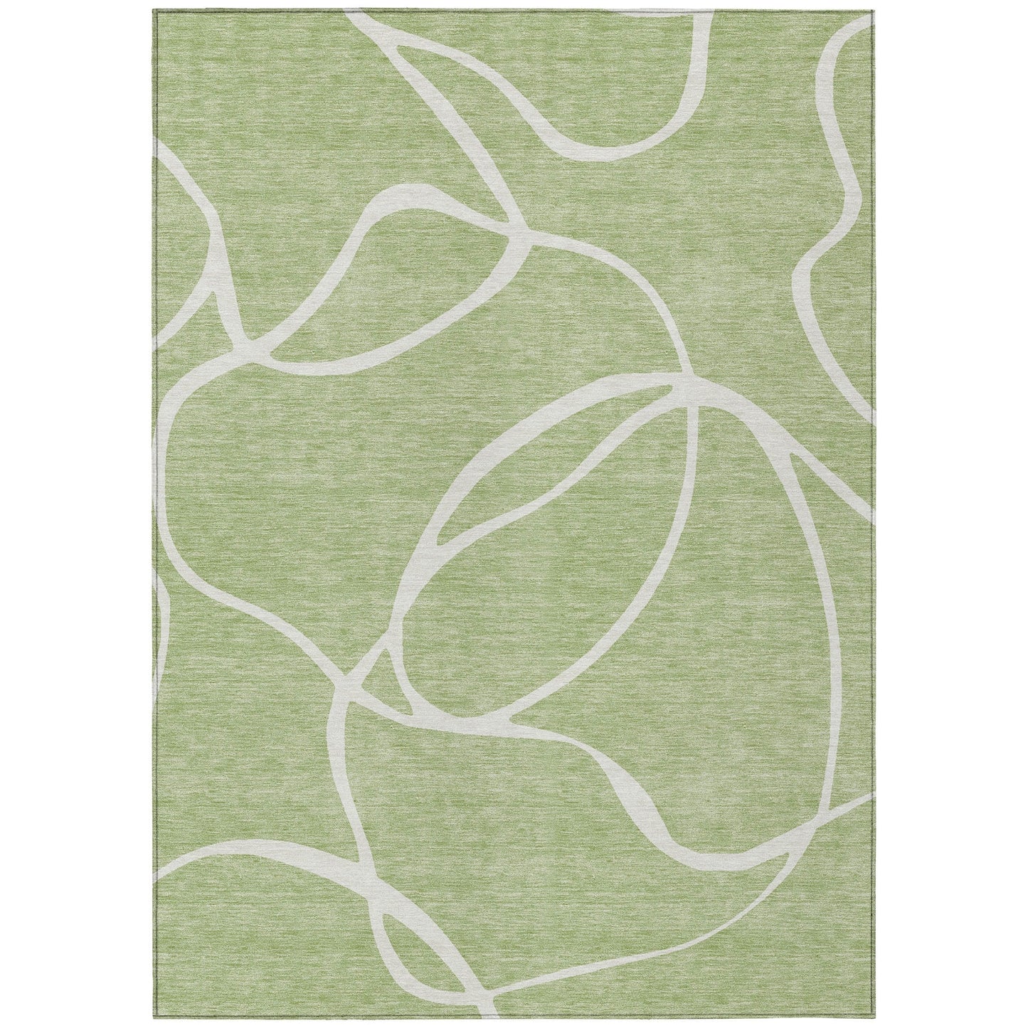 Machine Washable Indoor/ Outdoor Abstract Modern Chantille Rug