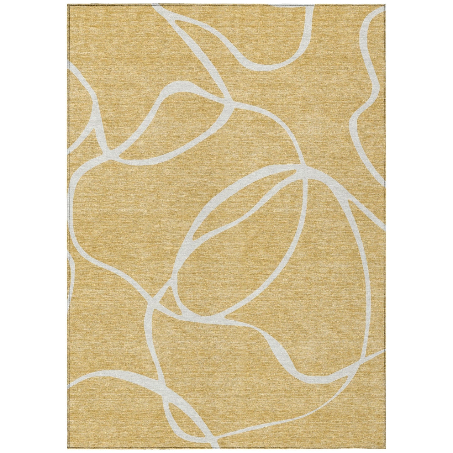 Machine Washable Indoor/ Outdoor Abstract Modern Chantille Rug