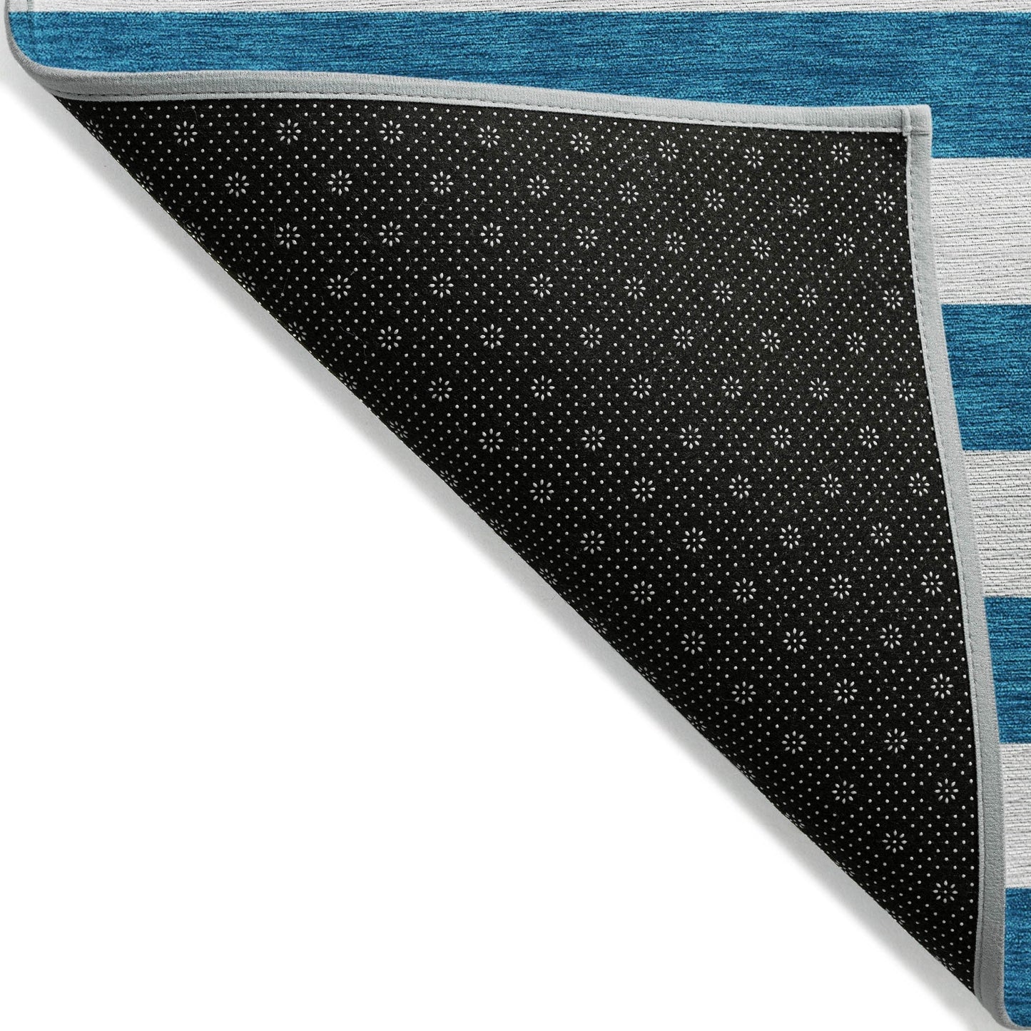 Machine Washable Indoor/ Outdoor Cabana Stripe Chantille Rug