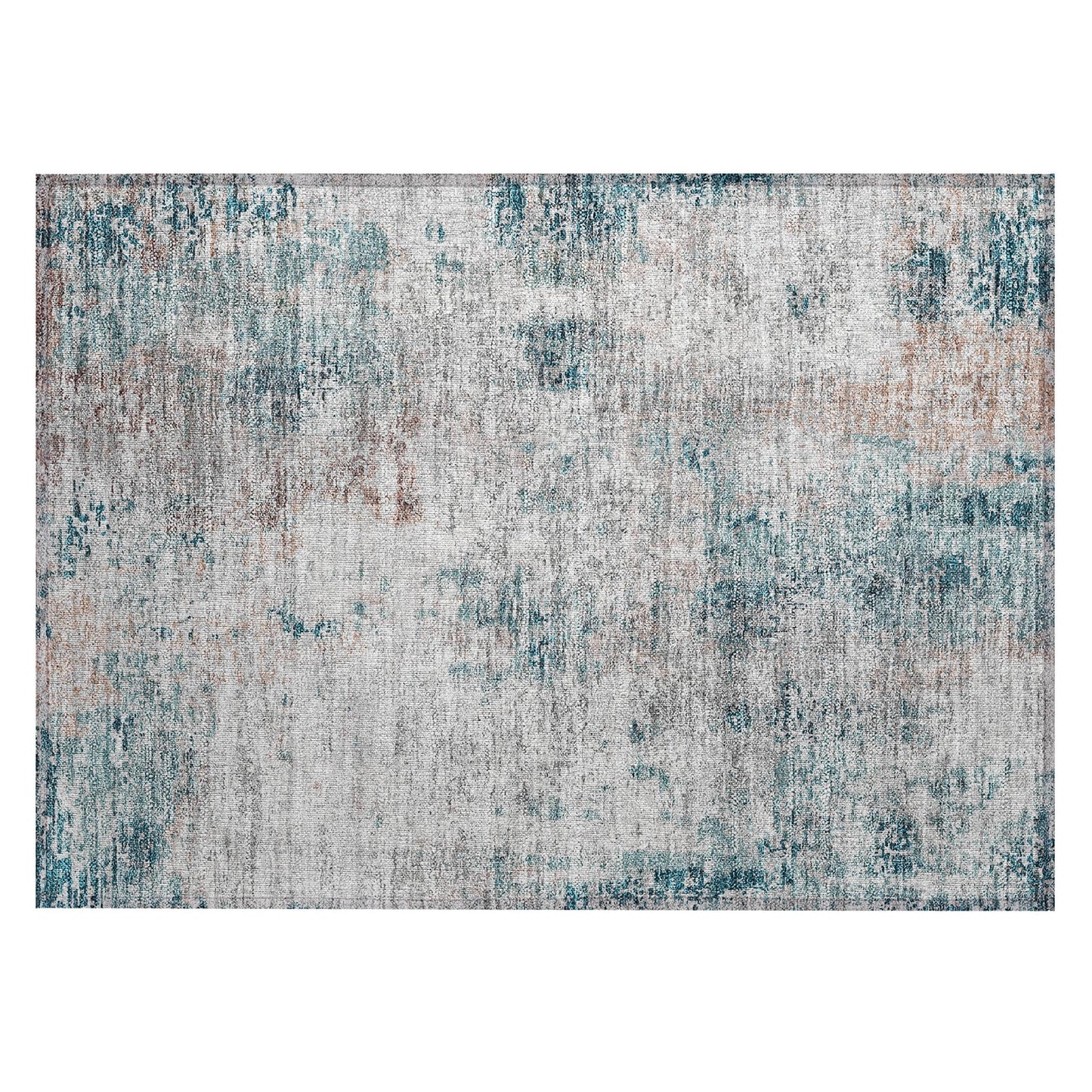 Machine Washable Indoor/ Outdoor Chantille Abstract Modern Rug