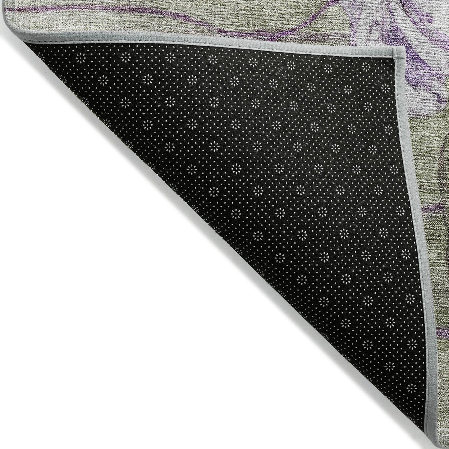 Machine Washable Indoor/ Outdoor Chantille Modern Floral Rug