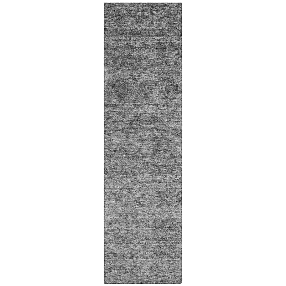 Machine Washable Indoor/ Outdoor Ombre Damask Chantille Rug