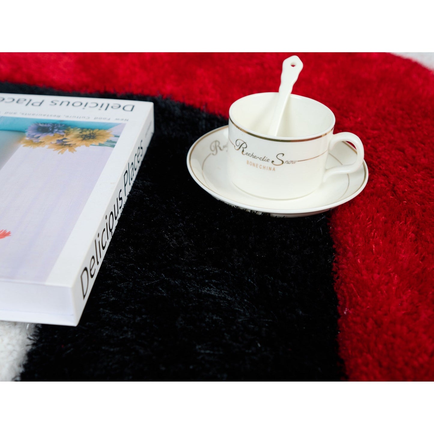 Mateos Shag Abstract Designed Area Rug