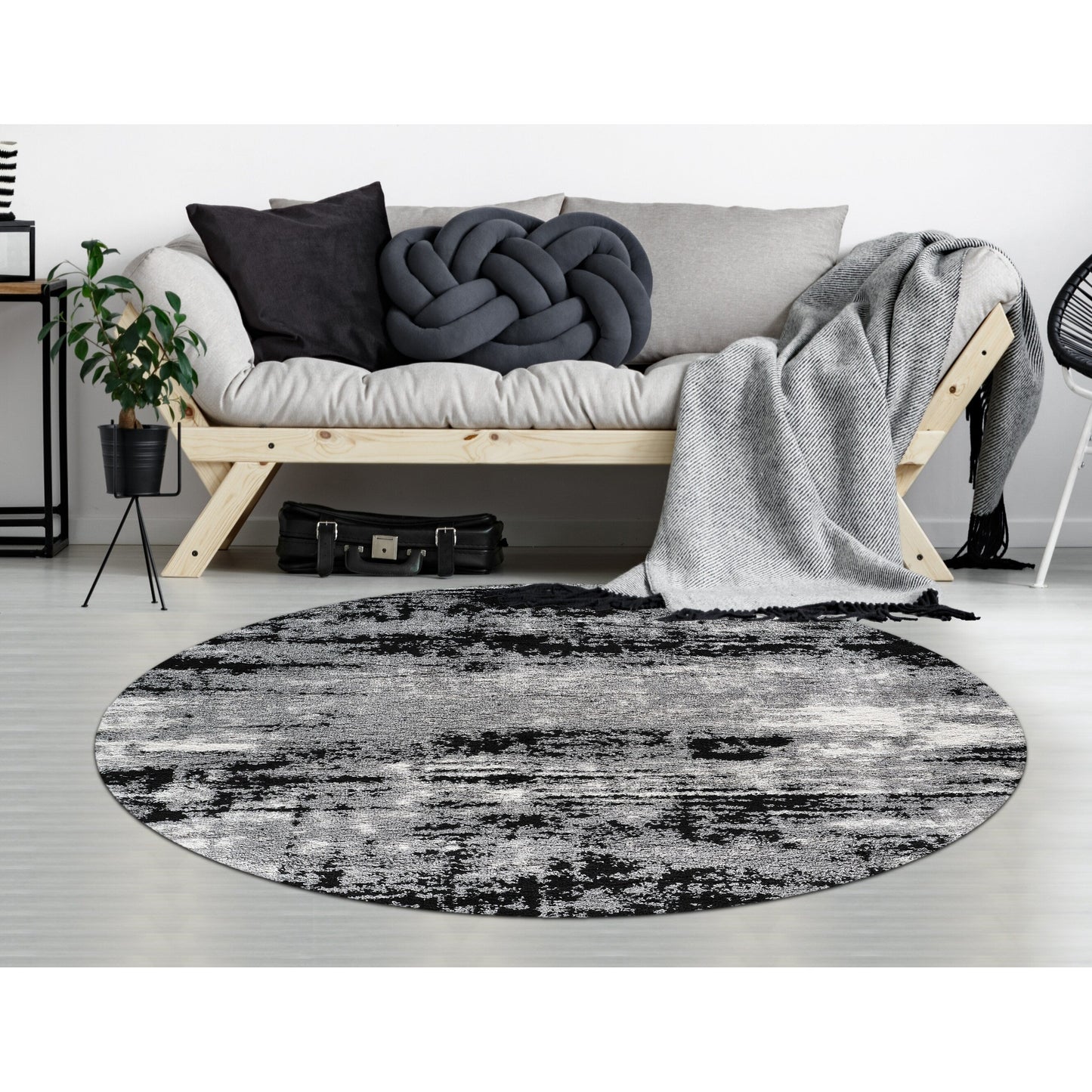 Noori Rug Lux Madison Abstract 2-Inch Shag Area Rug