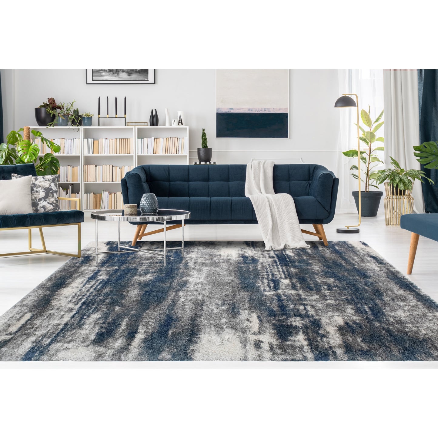 Noori Rug Lux Madison Abstract 2-Inch Shag Area Rug