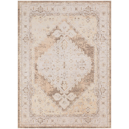 Nourison Abby Machine Washable Indoor only Persian Distressed Area Rug
