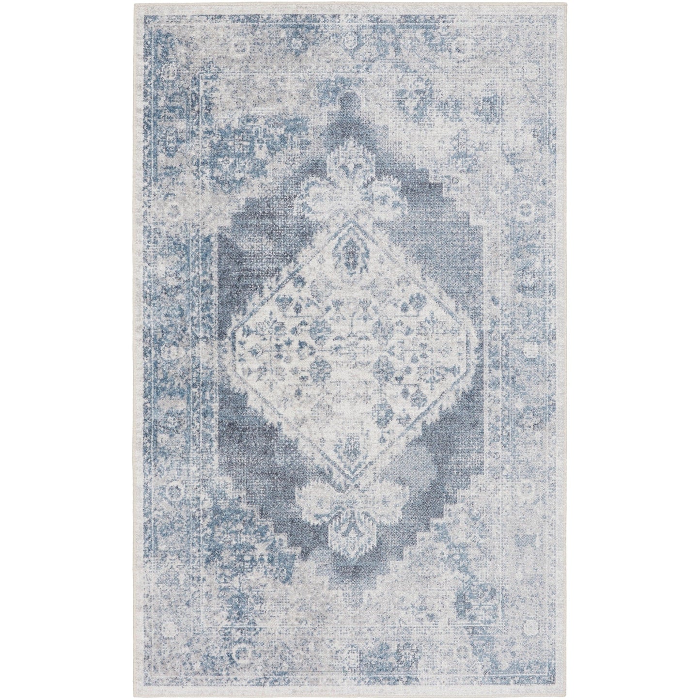 Nourison Abby Machine Washable Indoor only Persian Distressed Area Rug