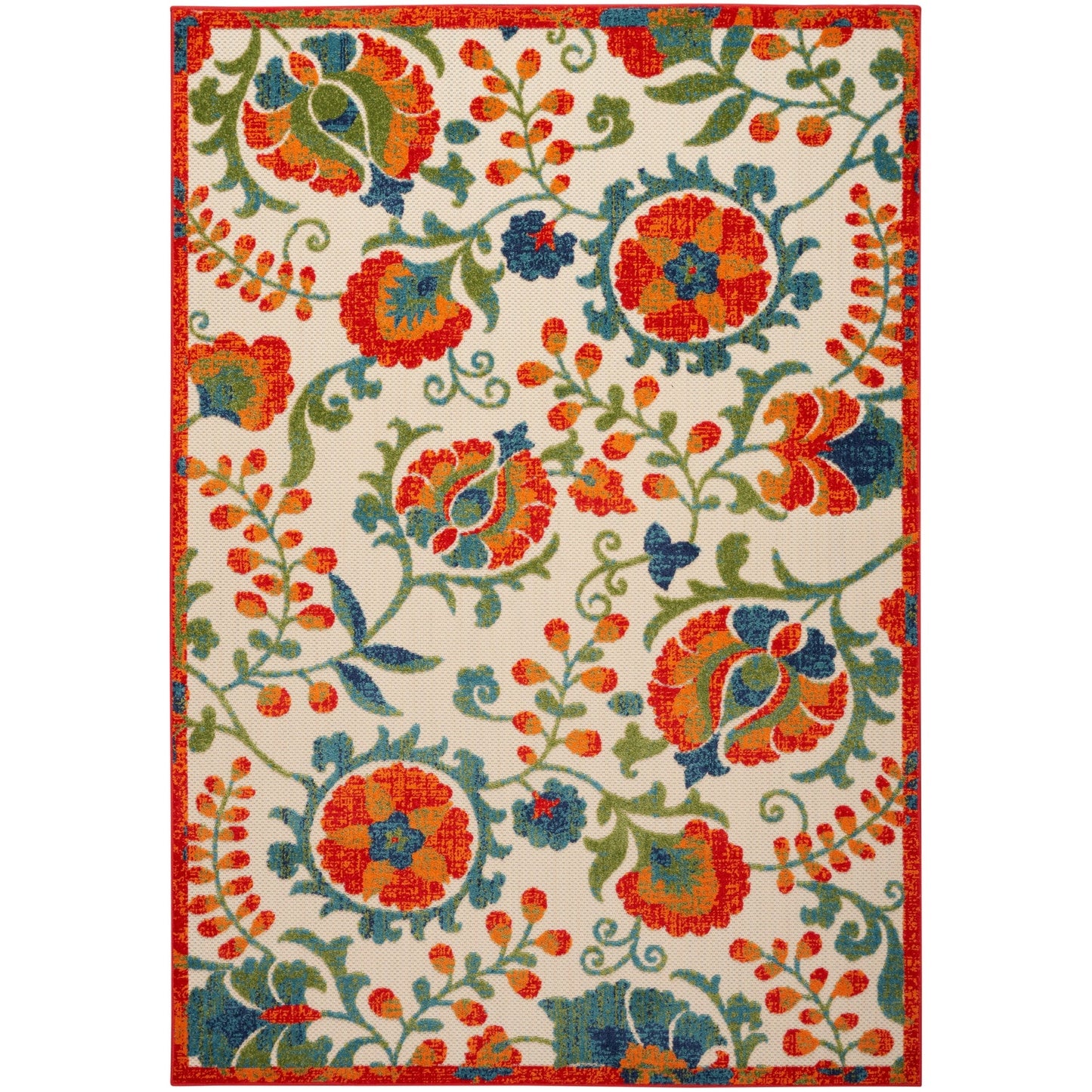 Nourison Alice Indoor/Outdoor Floral Area Rug