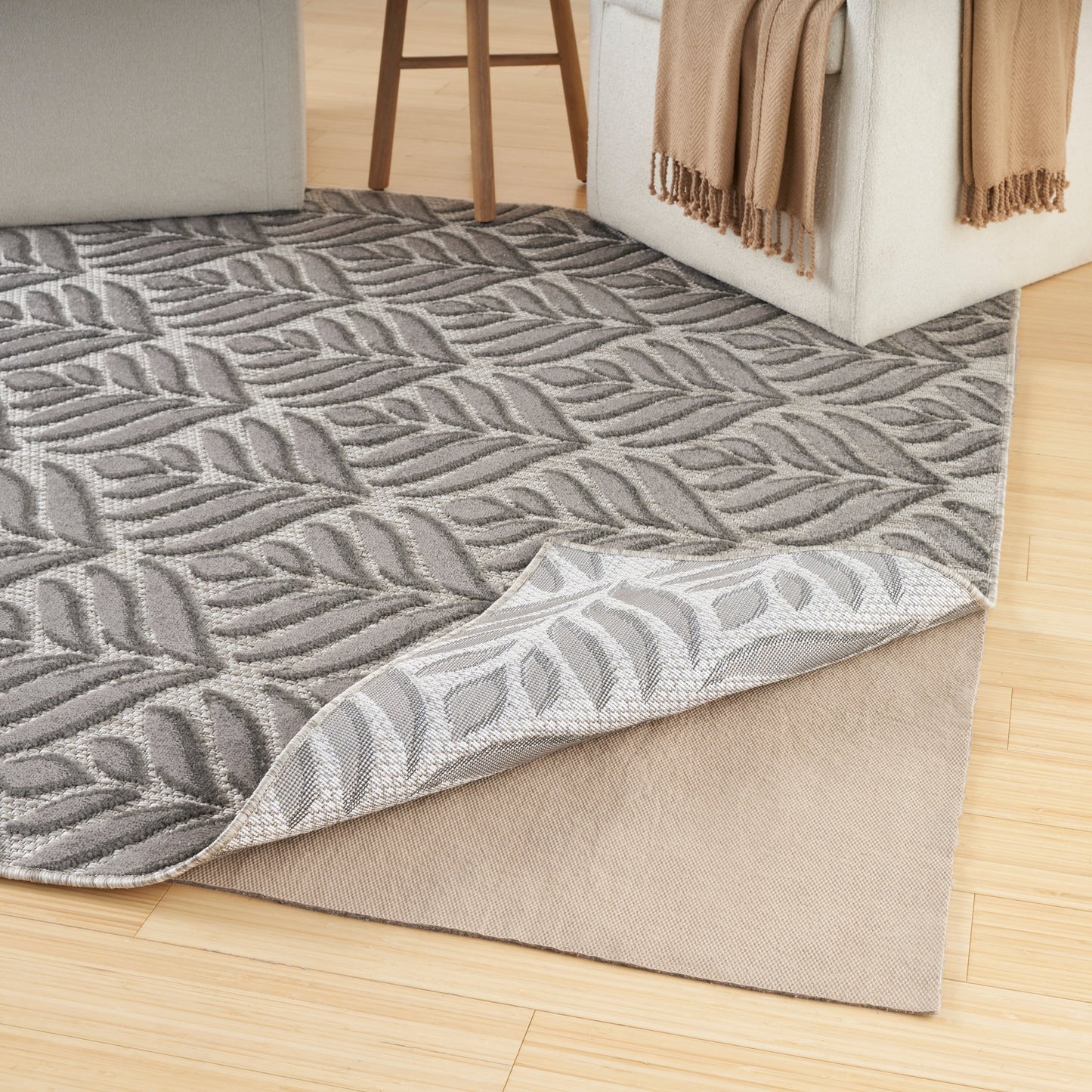 Nourison Anchor Indoor/Outdoor Rug Pad - Tan