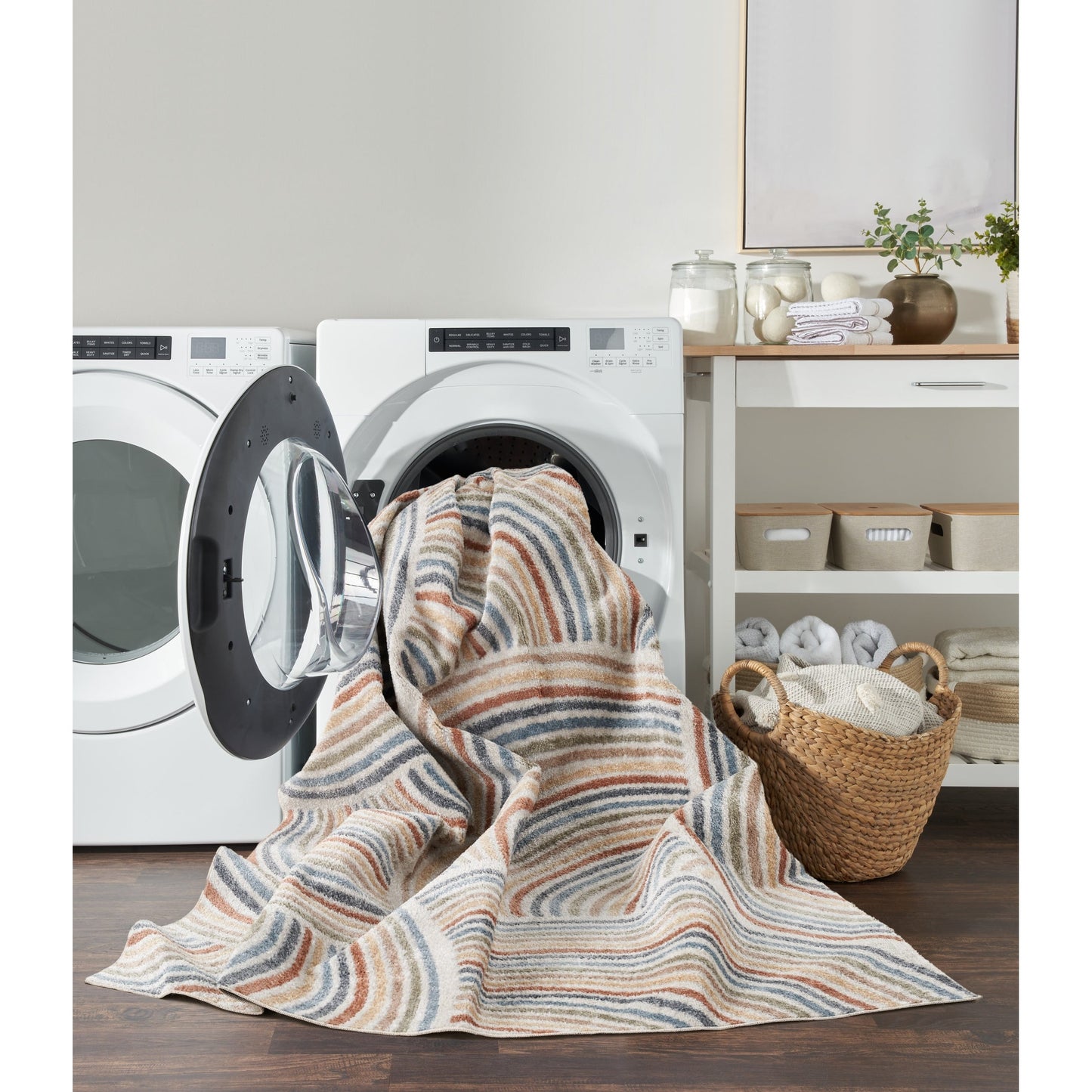 Nourison Astra Machine Washable All-over Design Area Rug