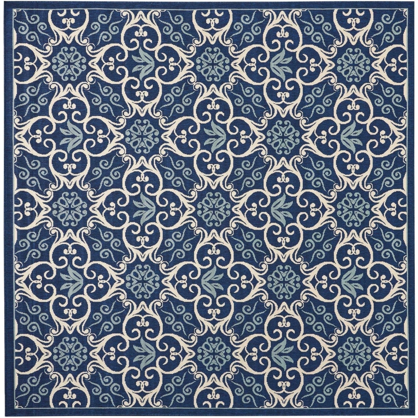 Nourison Caribbean Floral Geometric Indoor/Outdoor Area Rug
